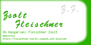 zsolt fleischner business card